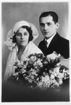 Wedding photo of Marcelli and Julia Weiss.

They were later killed in Belzec.