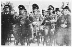Croatian military and clerical leaders attend a ceremony.