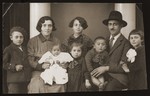 Portrait of the Guttman family soon after their move to Budapest.