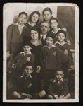 Sandor and Berta Guttman with their nine children in a safe house in Budapest.