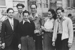 Ernst and Lida Jablonski (center), staff of the Fontenay-aux-Roses children's home, pose with some of the youth who lived there.