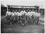 Members of Hagibor field hockey team.

Ota Margolius is pictured second from the right.