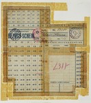 Ration card issued in the Theresienstadt concentration camp.