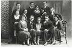 Studio portrait of a group of young adult Jewish friends.