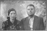 Portrait of Jacques Aroesti and his wife, Luisa.  They lived at Asadbegova 5 in Bitola.