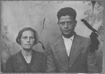 Portrait of Mois Benjakar, son of Solomon Benjakar, and his wife, Mari.