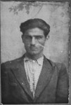 Portrait of David Baruch, son of Avram Baruch.  He was a cafe waiter.