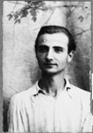 Portrait of Isak Aroesti, son of Samuel Aroesti.  Isak was a student.