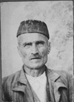 Portrait of Avram Baruch.  He was a sackmaker.  He lived at Gligora 30 in Bitola.