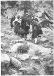 Jewish refugees escape over the Alps to Italy from the Italian-occupied zone in France following the signing of the Italian armistice.