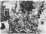 Group portrait of children in a summer camp on the outskirts of Vienna.