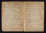 One page of a manuscript cookbook written by female inmates of the Theresienstadt ghetto/concentration camp on which is written a recipe for kartoffel Heringspeise (a potato dish).
