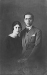 Engagement portrait of Moise (Maurice) and Buena (Beatrice) Frances in Salonika.