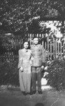 The German officer and his wife who hid Elka Perl (now Borenstein) during the war.