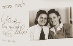 A Jewish New Year greeting card from Hela Brett, a friend of the donor.