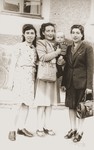 The Skalrski family poses in the Bad Reichenall displaced persons camp.