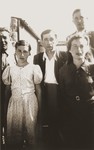 Rochelle Szklarski, the donor, with her father, Yudel and her sister, Bella shortly after their arrival at Bad Reichenhall.