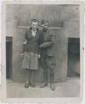 Jan Kostanski poses with his future wife, Necha Wierzbicka, in the Warsaw ghetto.