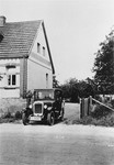 The Kusserow family home in Bad Lippspringe.  The family kept religious materials in the right side of the trunk of the car and distributed them from it as well.