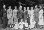 The last photo of the entire Kusserow family.  

Pictured standing from left to right are Siegfried, Karl-Heinz, Wolfgang, Franz, Hilda, Annemarie, Waltraud, Wilhelm, and Hildegard.