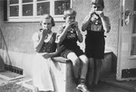 Elisabeth, Hans Werner, and Paul Gerhard Kusserow at home in Bad Lippspringe.