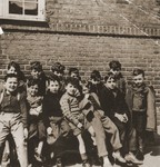 Pupils of the Mosaisk Drengeskole (Mosaic Boys School).