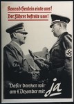 Poster urging support of the annexation of Sudentenland, Czechoslovakia.