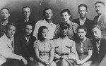 Group portrait of participants in the uprising in the Sobibor death camp.