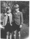 Two boys in the Priory, a children's home in Selkirk Scotland.