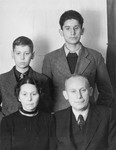 Passport photo of the Weinmann family taken before their departure from Austria in December 1938.