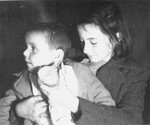 Close-up of two Teheran children.