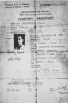 A Polish passport issued in Teheran to David Laor, a member of the Teheran children's transport.