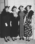 Group portrait of American Jewish women who organized a fundraising drive for the United Jewish Appeal to raise money to settle German Jews in Palestine.