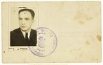 Both sides of a registration card issued by the German occupation authorities in Belgrade to Majer Altarac, indicating that he has registered with the police.