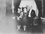 Mr. and Mrs. Felix Warburg and Dr. and Mrs. Chaim Weizman meet in Boston at a conference of the United Palestine Appeal.
