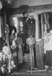 Jewish women working in a sewing workshop in the Glubokoye ghetto.