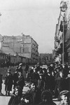Jewish children on a street in the Warsaw ghetto.