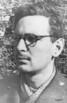 Identification photo of René Karschon taken in the Gurs internment camp.