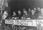 Jewish leaders attend a post-war Zionist conference in Munich.