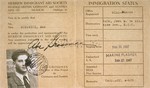 HIAS immigration certificate issued to Manius Notowicz in Munich.