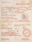 DP identification card issued by UNRRA to Manius Notowicz.