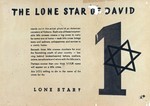 The front of an American antisemitic handbill.  "The Lone Star of David," addressed to soldiers.