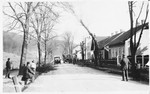 View of the street in Hainbach, Austria where the Brosan family lived.