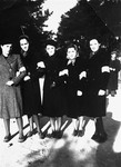 Group portrait of Jewish women in the Olkusz ghetto.