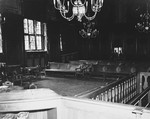 Interior view of the Palace of Justice in Nuremberg.
