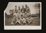 Group portrait of Jewish boy scouts in Shanghai.