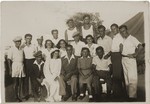 Wedding portrait in the Cyprus detention camp.