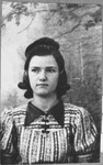 Portrait of Luna Koen, daughter of Isak Koen.  She was a student.
