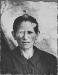 Portrait of Rekula Koen, wife of Benzion Koen.  She lived at Asadbegova 1 in Bitola.