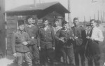 Group portrait of Trawniki-trained guards at Belzec killing center, 1942.